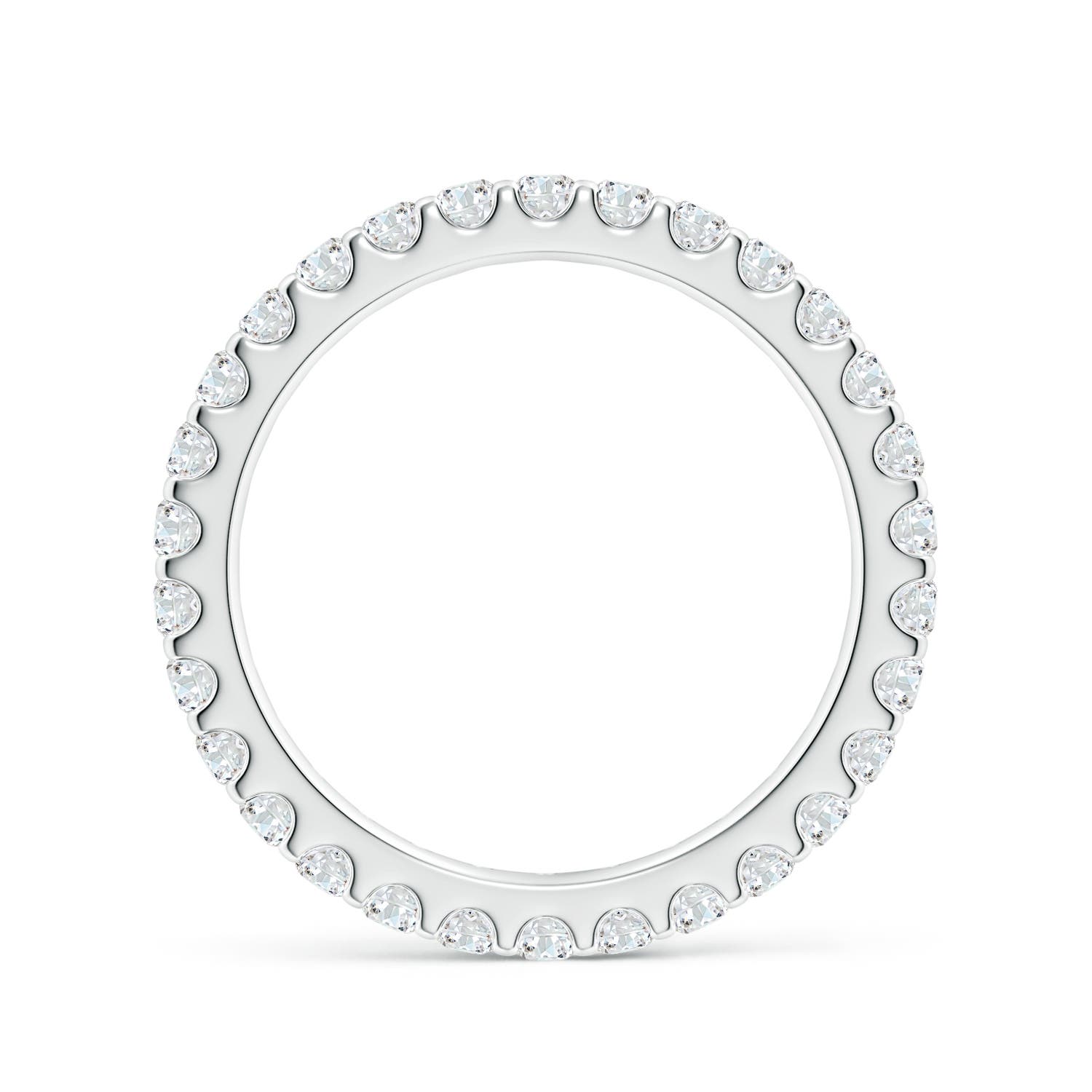 2mm GVS2 Shared Prong-Set Diamond Eternity Wedding Band for Her in 75 P950 Platinum