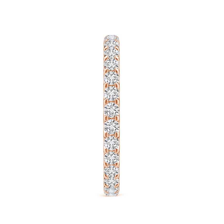 2mm HSI2 Shared Prong-Set Diamond Eternity Wedding Band for Her in 60 Rose Gold side 299