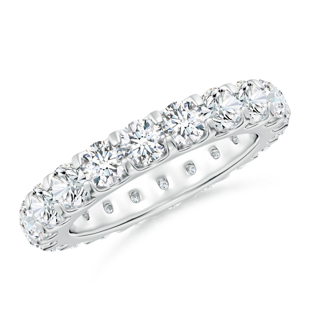 3.5mm GVS2 Shared Prong-Set Diamond Eternity Wedding Band for Her in 55 P950 Platinum