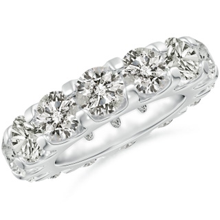 5.4mm KI3 Shared Prong-Set Diamond Eternity Wedding Band for Her in 55 P950 Platinum