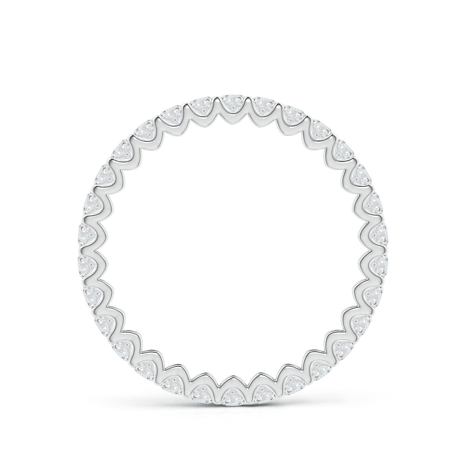 2mm GVS2 Prong Set Diamond Full Eternity Wedding Ring in 55 P950 Platinum - side 2