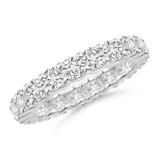 3.4mm HSI2 Prong Set Diamond Full Eternity Wedding Ring in 70 P950 Platinum