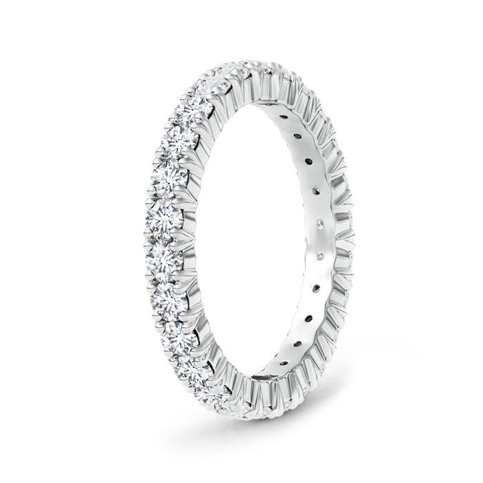 2.4mm GVS2 Round Diamond Full Eternity Wedding Ring in 65 White Gold - side 2