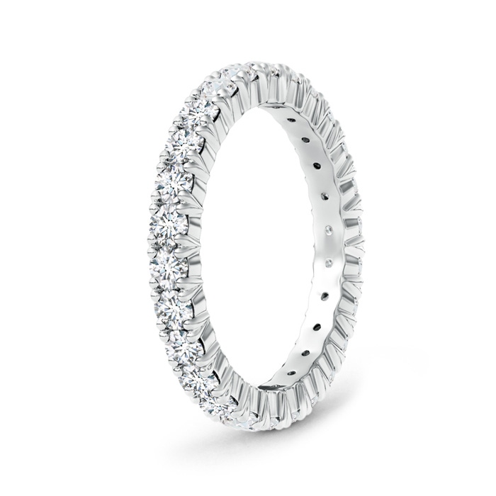 2.4mm GVS2 Round Diamond Full Eternity Wedding Ring in 65 White Gold - side 199