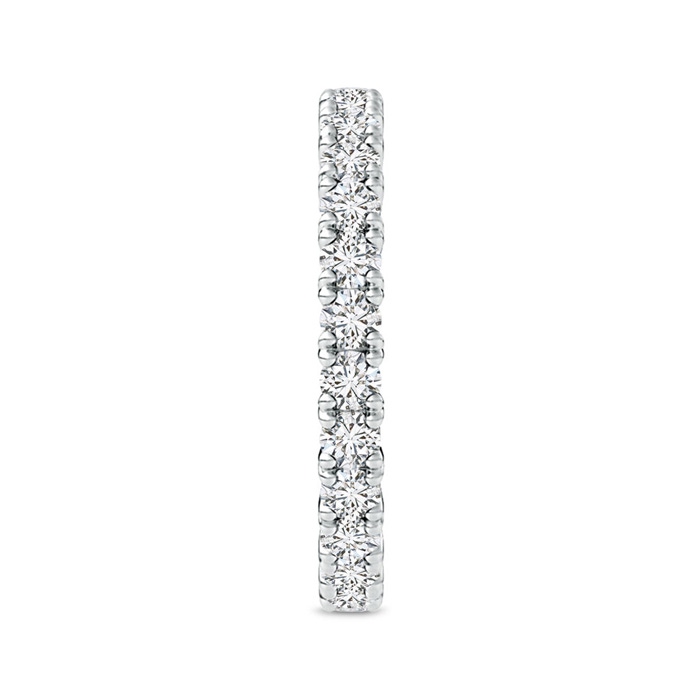 2.4mm HSI2 Round Diamond Full Eternity Wedding Ring in 55 White Gold side 299