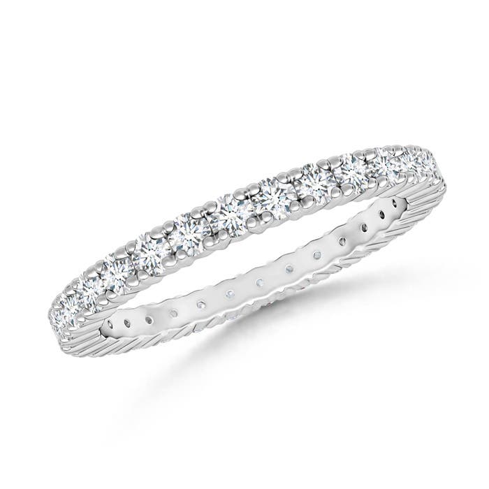 2mm GVS2 Round Diamond Full Eternity Wedding Ring in 65 P950 Platinum