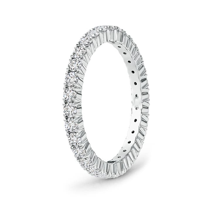2mm HSI2 Round Diamond Full Eternity Wedding Ring in 55 White Gold - side 2