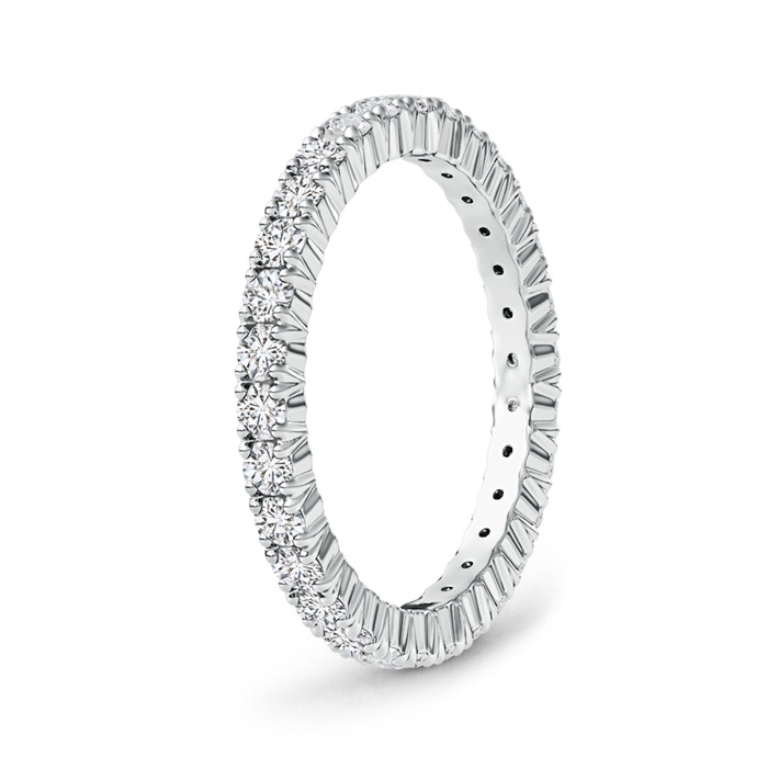 2mm HSI2 Round Diamond Full Eternity Wedding Ring in 55 White Gold - side 199