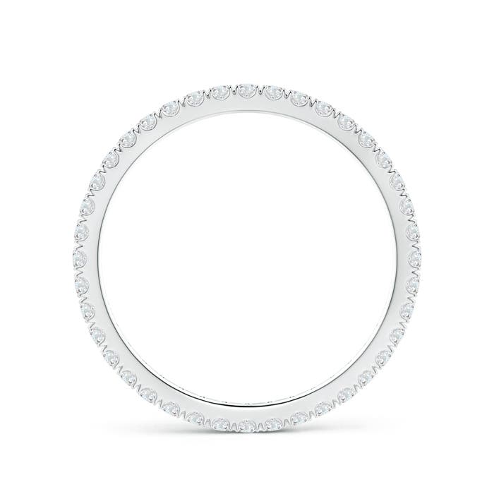 1.4mm GVS2 Fishtail-Set Diamond Eternity Wedding Ring in 70 White Gold - side 2