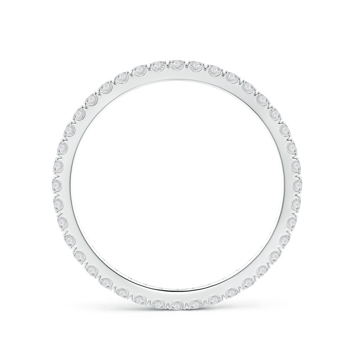 1.4mm HSI2 Fishtail-Set Diamond Eternity Wedding Ring in 70 White Gold side 199