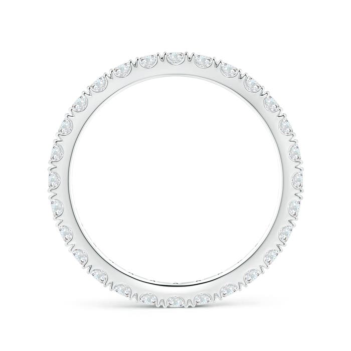 2mm GVS2 Fishtail-Set Diamond Eternity Wedding Ring in 55 18K White Gold