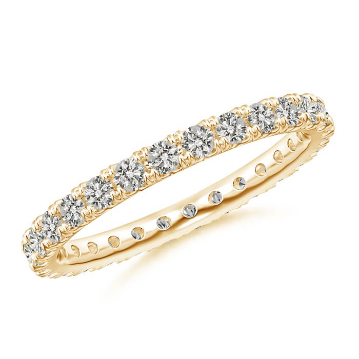 2mm KI3 Fishtail-Set Diamond Eternity Wedding Ring in 55 18CT Yellow Gold