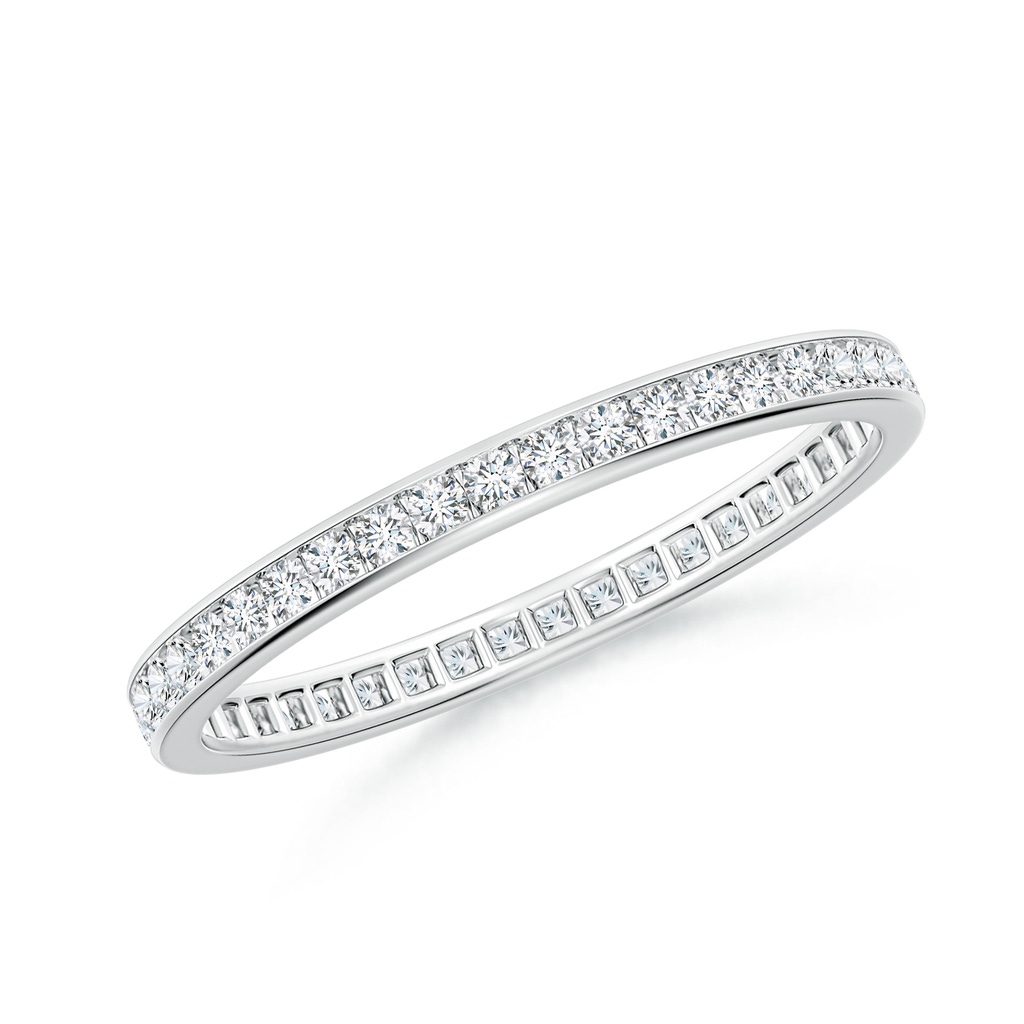 1.3mm GVS2 Channel-Set Diamond Eternity Wedding Ring in 50 P950 Platinum