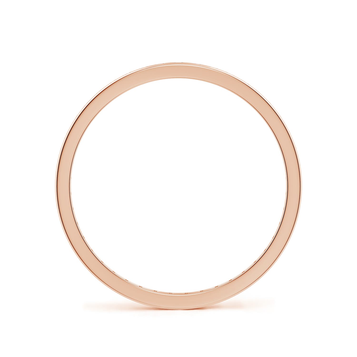1.3mm HSI2 Channel-Set Diamond Eternity Wedding Ring in 75 Rose Gold