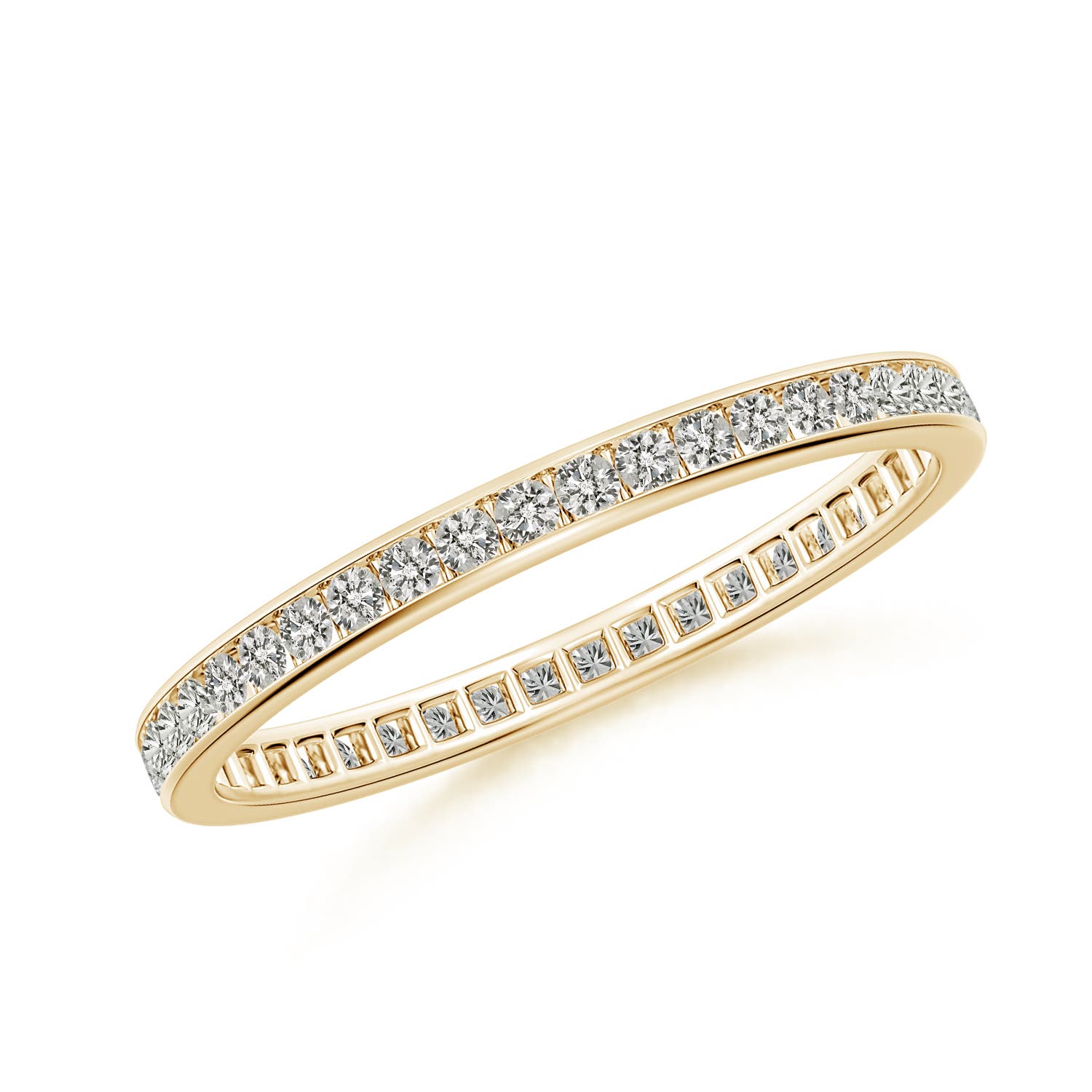 1.3mm KI3 Channel-Set Diamond Eternity Wedding Ring in 75 18CT Yellow Gold