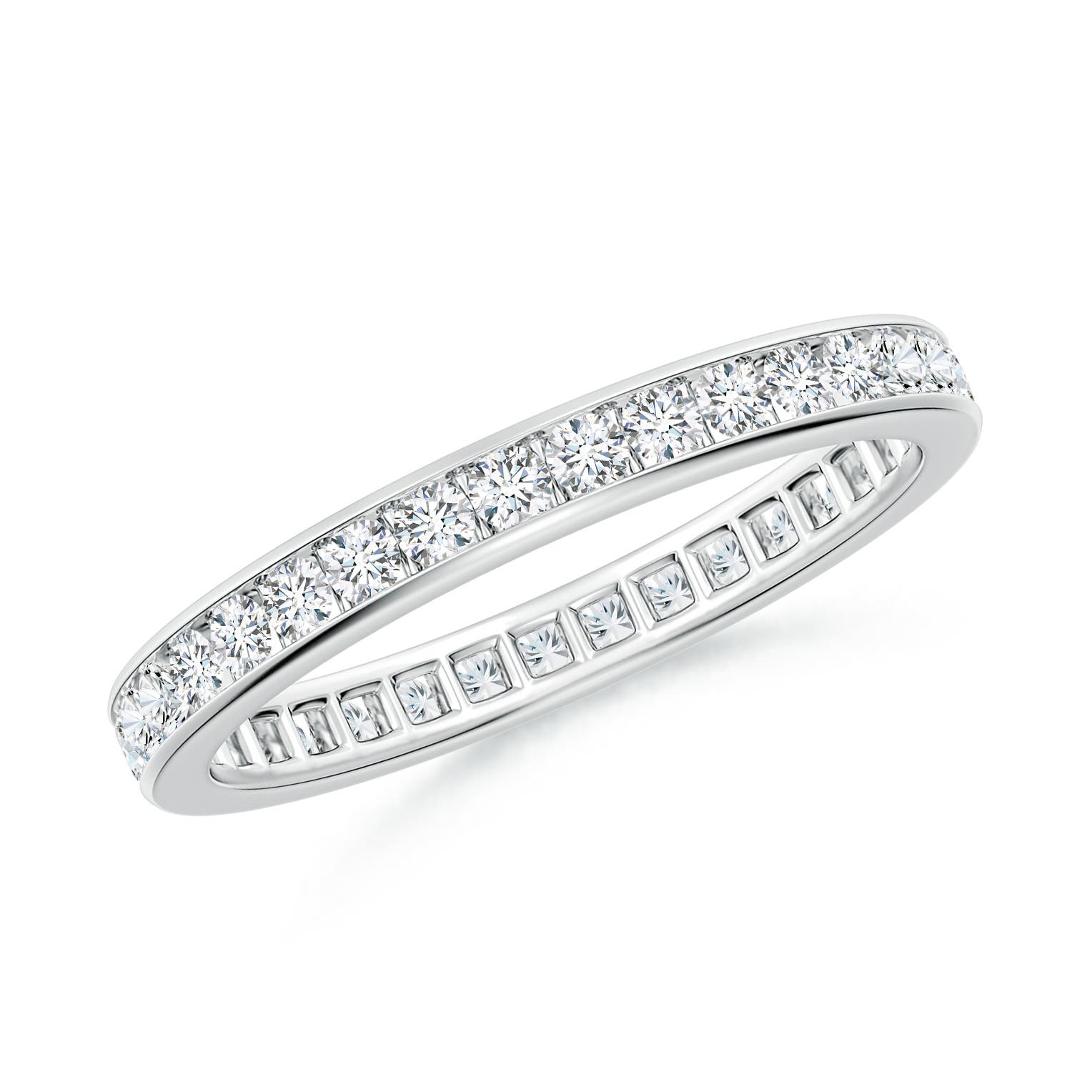 1.7mm GVS2 Channel-Set Diamond Eternity Wedding Ring in 75 White Gold