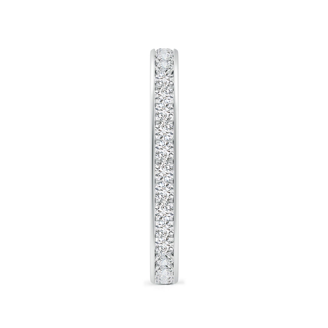 1.7mm HSI2 Channel-Set Diamond Eternity Wedding Ring in 70 P950 Platinum - side 5