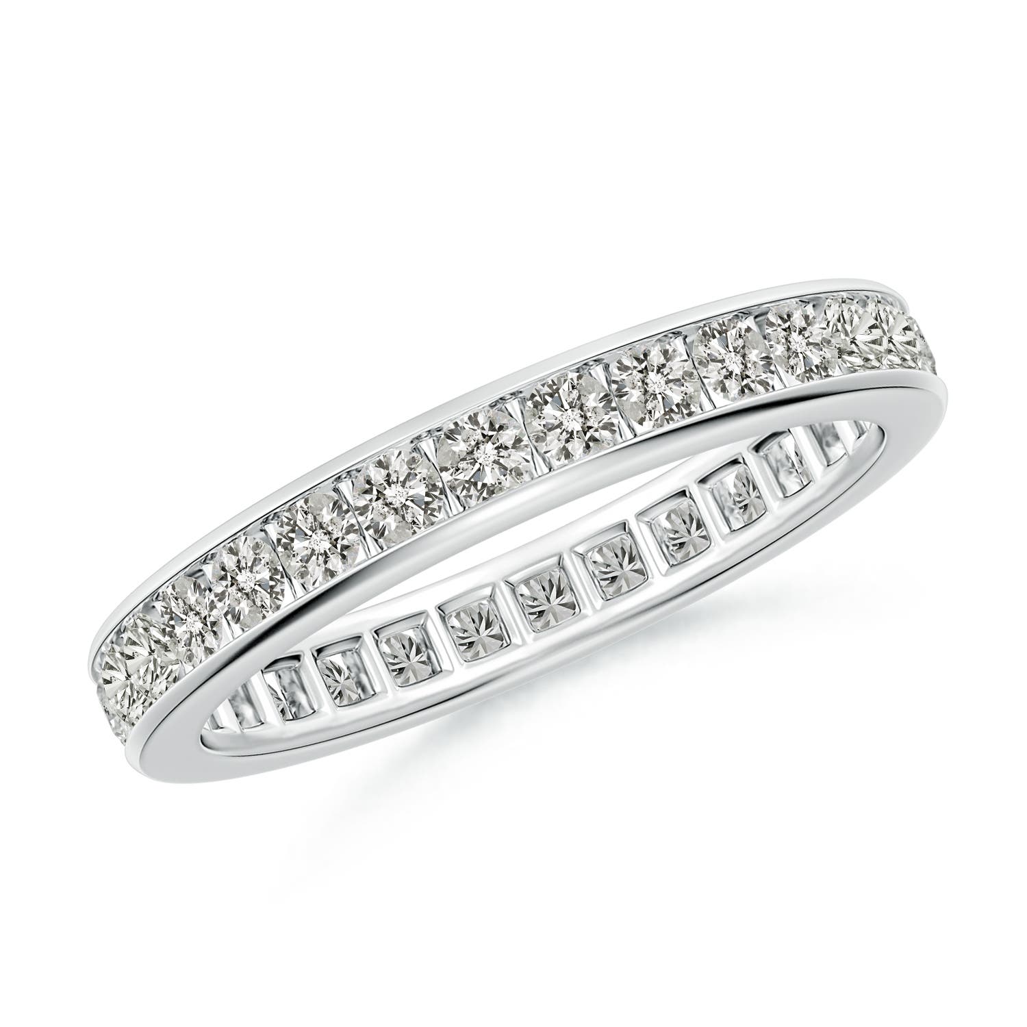 2mm KI3 Channel-Set Diamond Eternity Wedding Ring in 75 White Gold