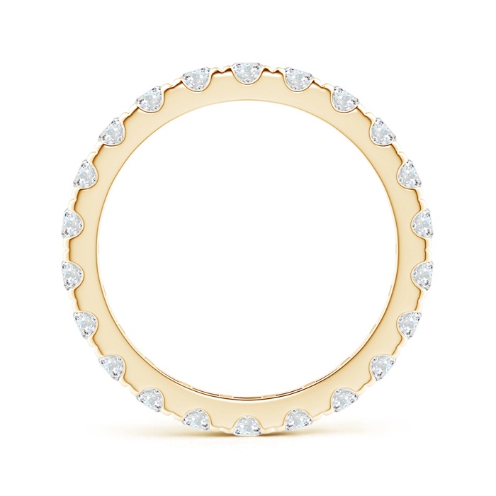 2.4mm GVS2 U Pave-Set Diamond Eternity Wedding Ring in 50 Yellow Gold - side 199