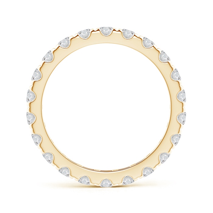 2.4mm HSI2 U Pave-Set Diamond Eternity Wedding Ring in 65 Yellow Gold - side 199