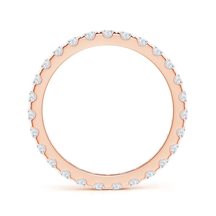 2mm GVS2 U Pave-Set Diamond Eternity Wedding Ring in 50 Rose Gold - side 199