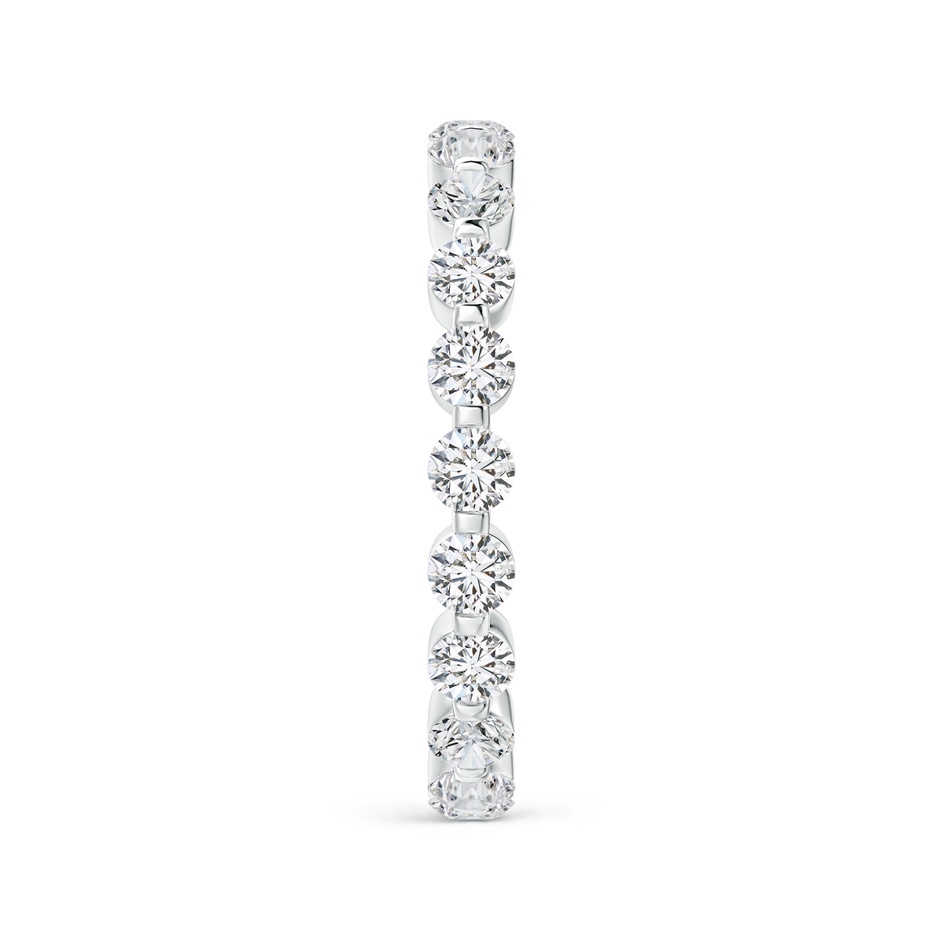 2.4mm HSI2 Prong-Set Diamond Eternity Stackable Ring in 50 White Gold side 299