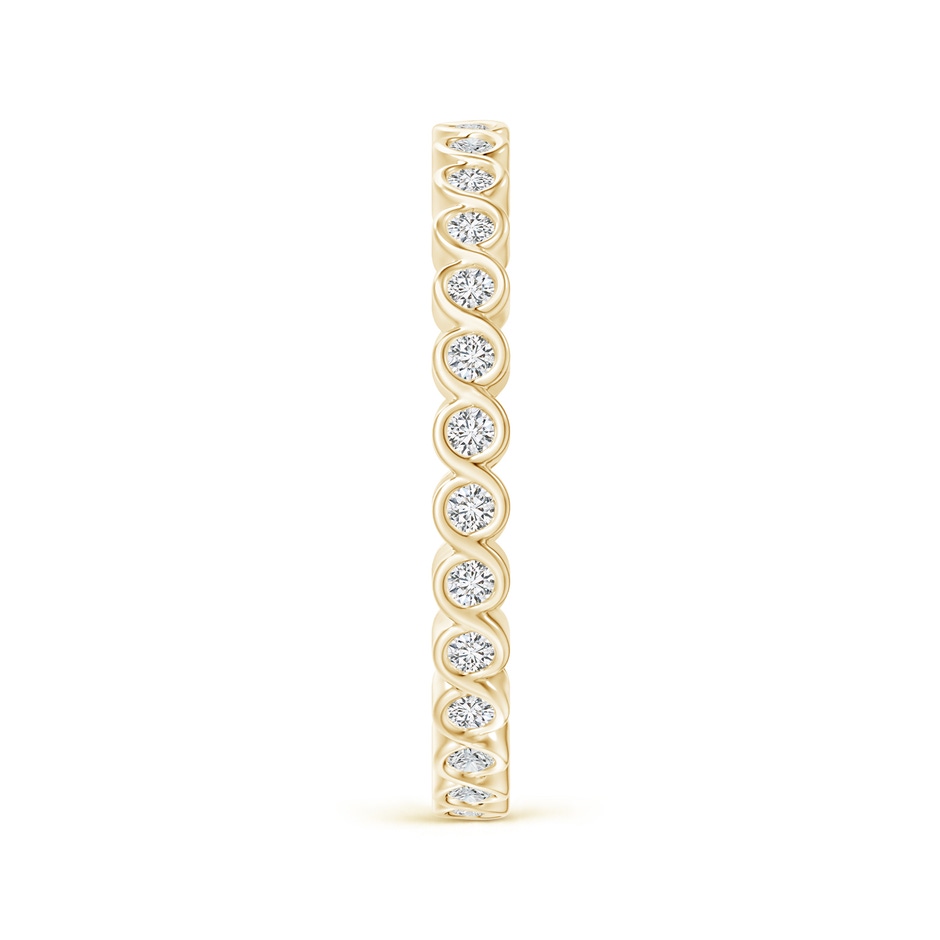 1.45mm HSI2 Bezel-Set Diamond Eternity Stackable Ring in 60 Yellow Gold side 299