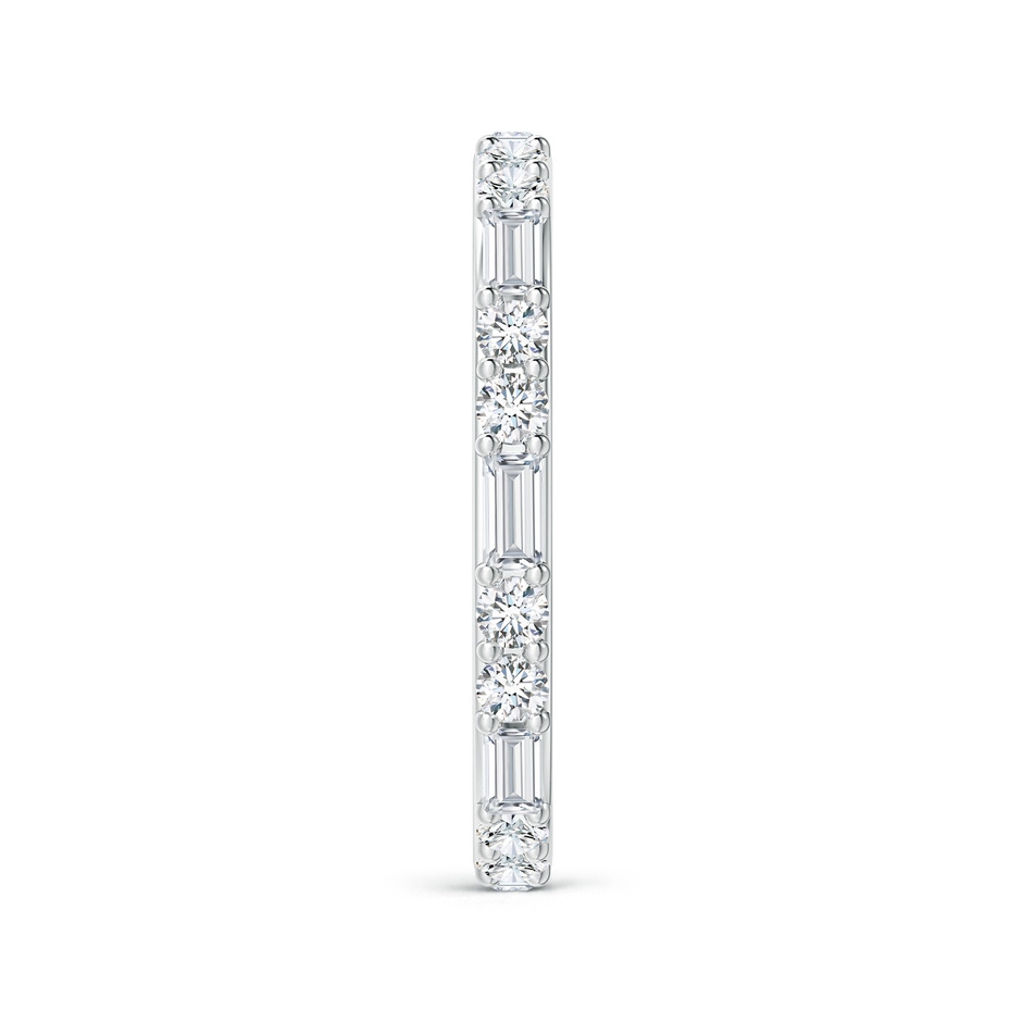 3x1.5mm GVS2 Baguette and Round Diamond Eternity Wedding Ring in 60 P950 Platinum side 299