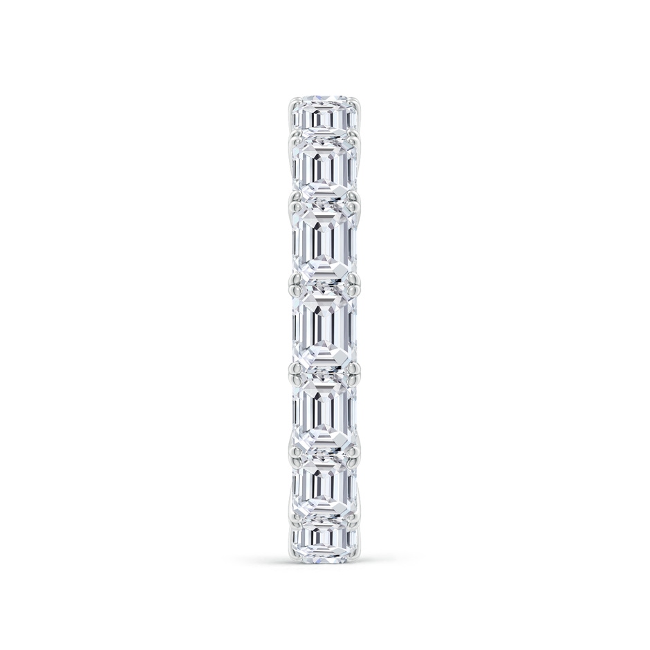 4x3mm HSI2 East-West Emerald-Cut Diamond Eternity Wedding Band in 60 White Gold side 299