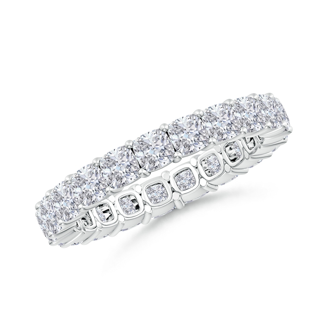 3mm HSI2 North-South Cushion Diamond Classic Eternity Wedding Band in 60 White Gold