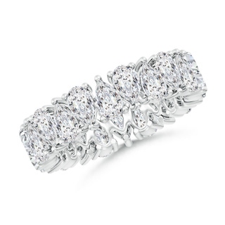 5x3mm HSI2 North-South Alternating Pear Diamond Eternity Wedding Band in 70 P950 Platinum