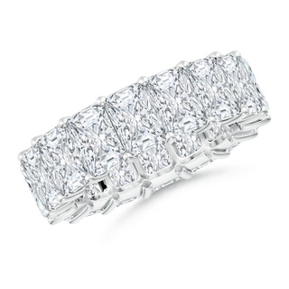 6x4mm GVS2 North-South Radiant-Cut Diamond Classic Eternity Wedding Band in 75 P950 Platinum