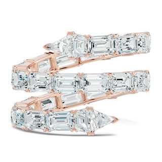 4.5x3mm GVS2 The Davis Standard Snake Diamond Ring in 55 18K Rose Gold