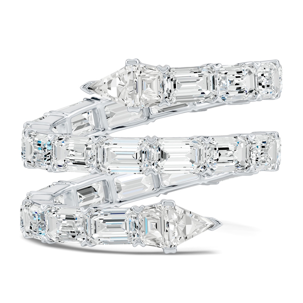 4.5x3mm HSI2 The Davis Standard Snake Diamond Ring in 65 White Gold