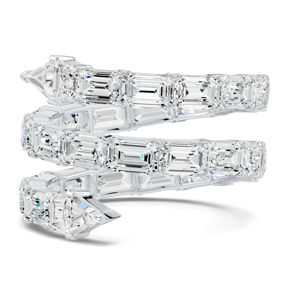 4.5x3mm HSI2 The Davis Standard Snake Diamond Ring in 65 White Gold side 299