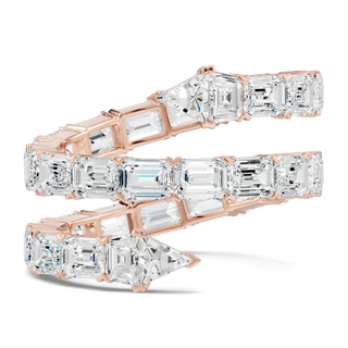 4x3mm HSI2 The Davis Standard Snake Diamond Ring in 55 Rose Gold