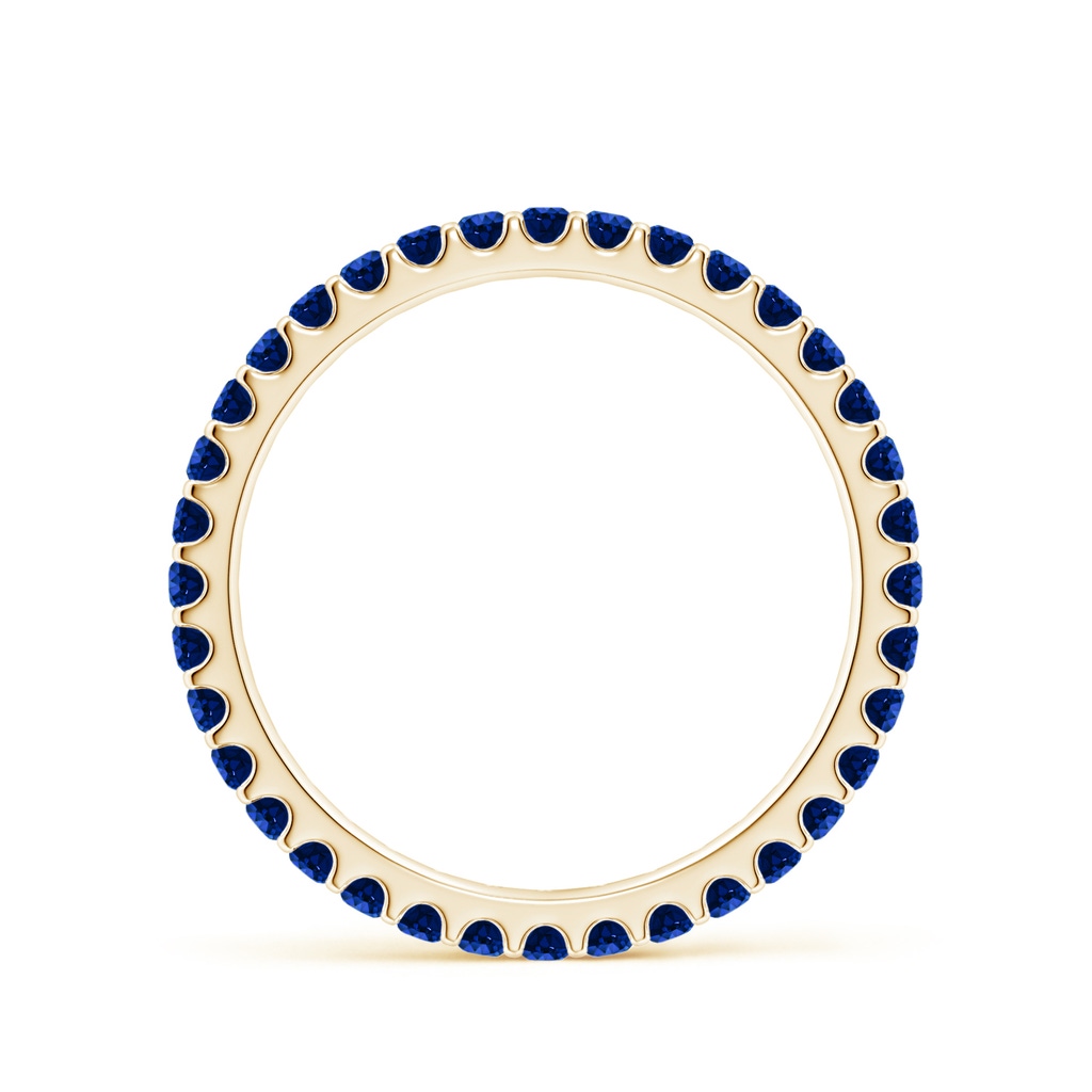 1.7mm AAAA Shared Prong Set Eternity Sapphire Wedding Ring in 55 Yellow Gold - side 199