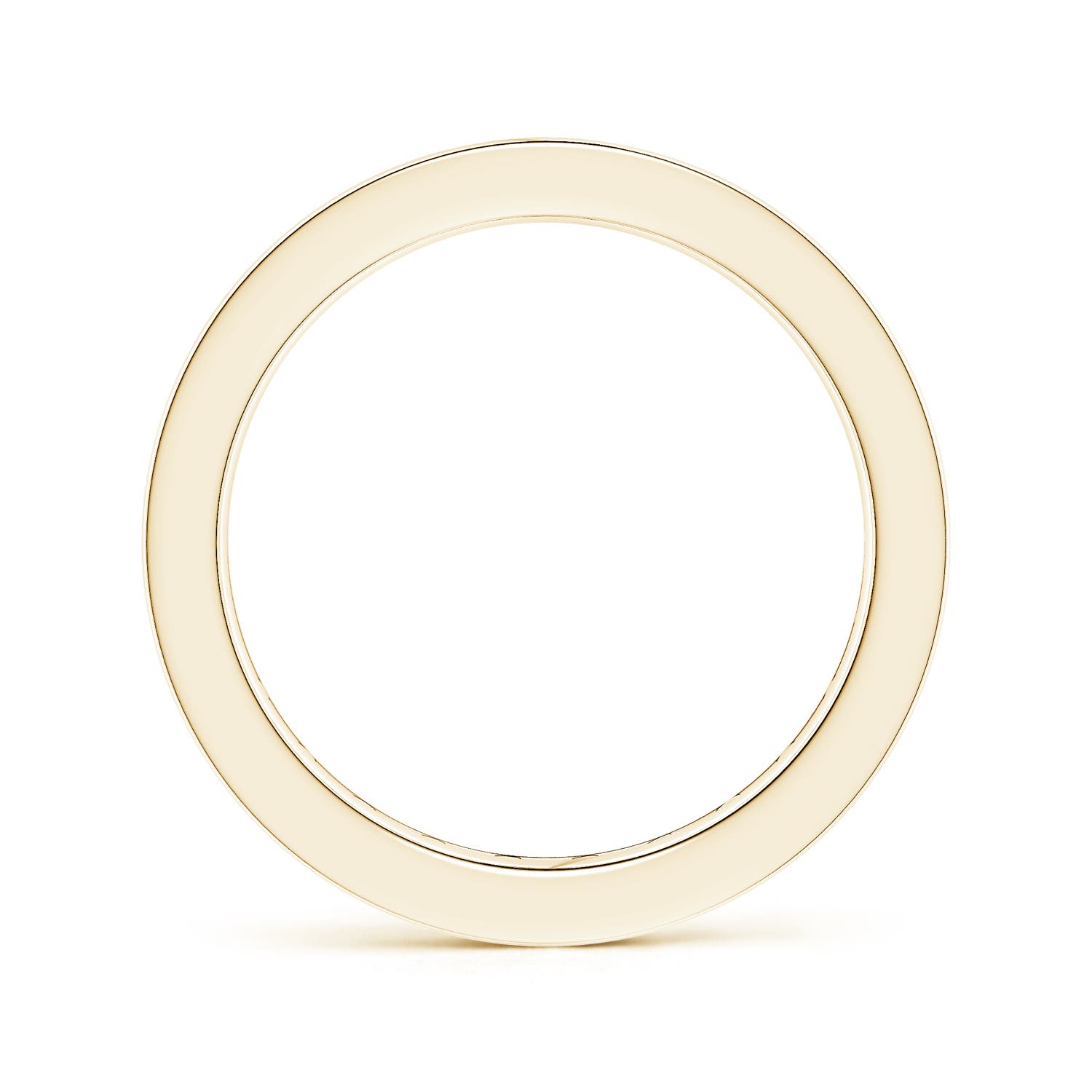 2.4mm AAA Channel Set Square Ruby Eternity Wedding Ring in 55 Yellow Gold - side 2