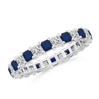 Square AA Blue Sapphire