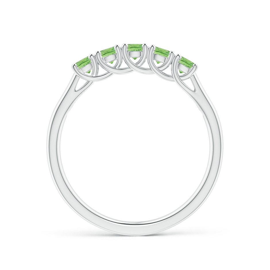 2.8mm A Half Eternity Five Stone Tsavorite Wedding Ring in White Gold side 199