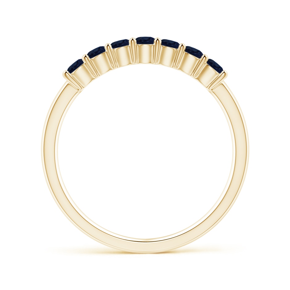 2.5mm A Half Eternity Seven Stone Sapphire Wedding Ring in Yellow Gold side 199