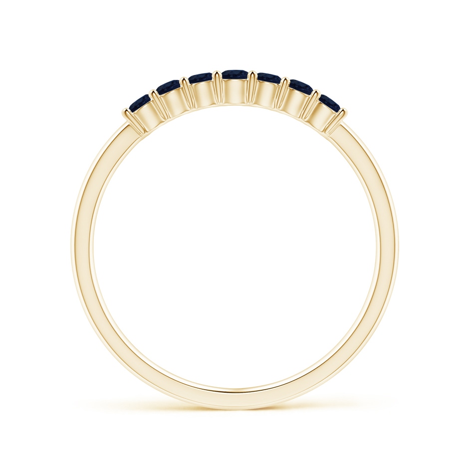 2mm A Half Eternity Seven Stone Sapphire Wedding Ring in Yellow Gold side 199