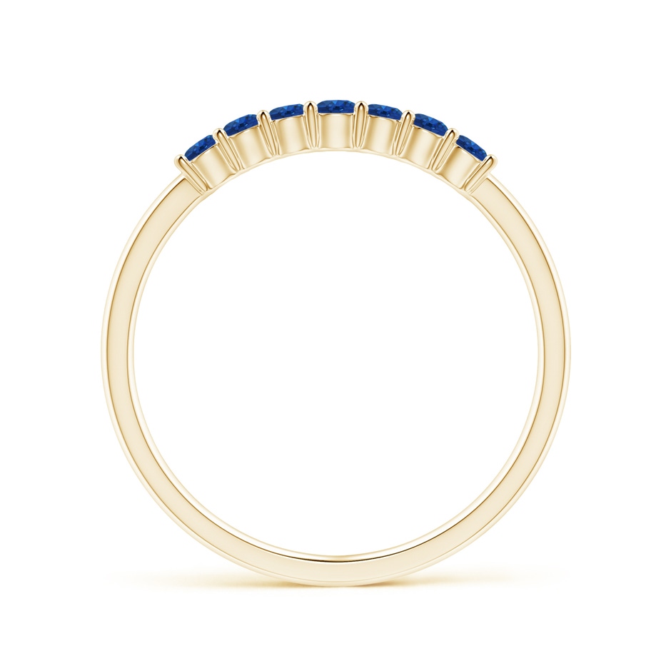 2mm AAA Half Eternity Seven Stone Sapphire Wedding Ring in Yellow Gold side 199