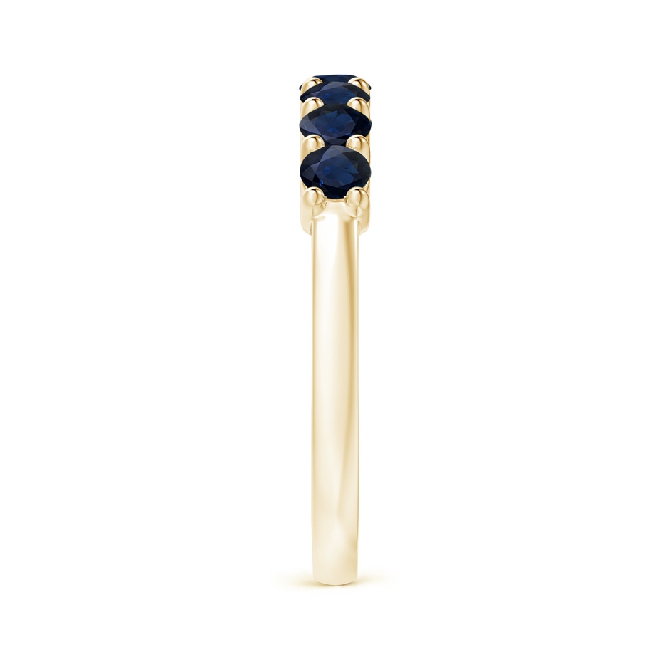 3mm A Half Eternity Seven Stone Sapphire Wedding Ring in 18K Yellow Gold side 299