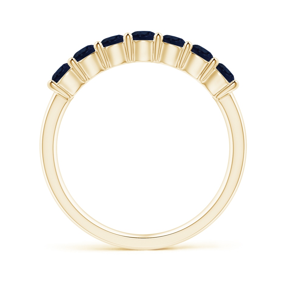 3mm A Half Eternity Seven Stone Sapphire Wedding Ring in Yellow Gold side 199