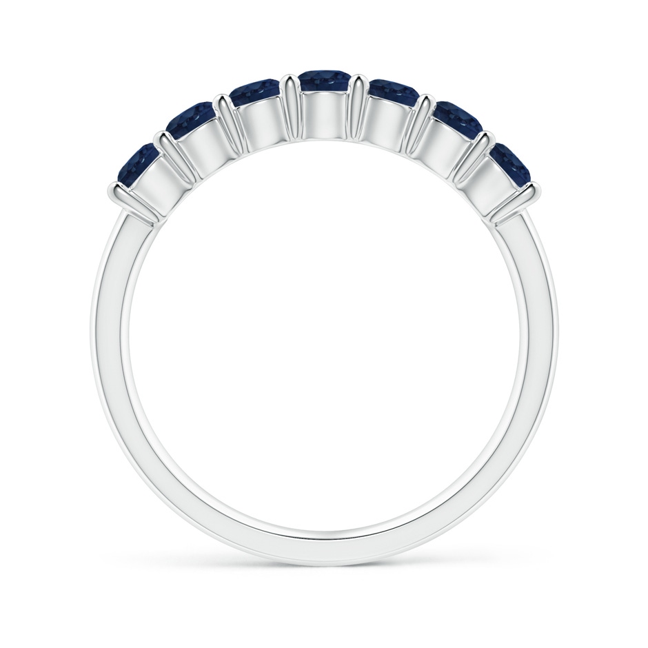3mm AA Half Eternity Seven Stone Sapphire Wedding Ring in P950 Platinum side 199