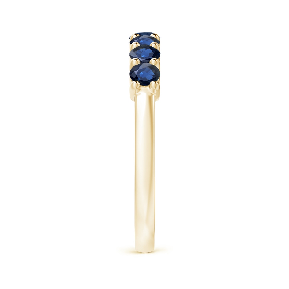 3mm AA Half Eternity Seven Stone Sapphire Wedding Ring in Yellow Gold side 299