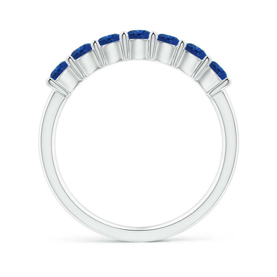 3mm AAA Half Eternity Seven Stone Sapphire Wedding Ring in White Gold side 199