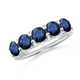 Round AA Blue Sapphire