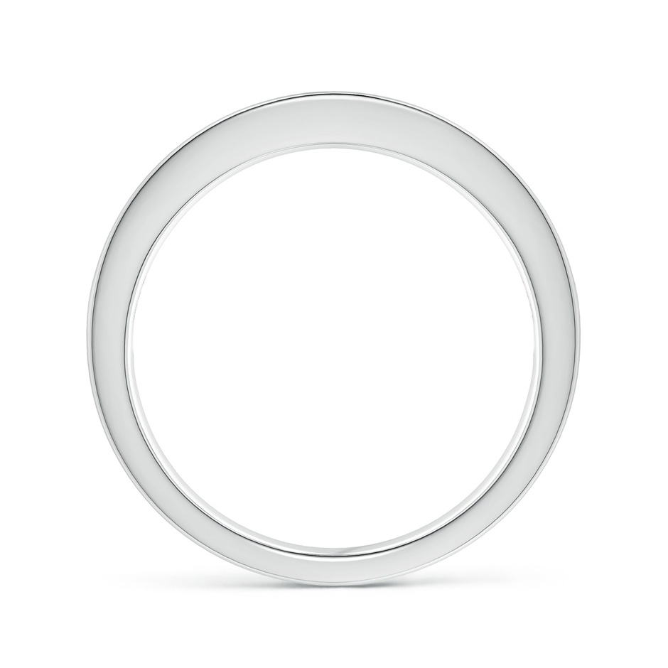 2mm AAAA Channel Set Square Emerald Half Eternity Ring in P950 Platinum side 199